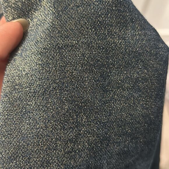 Blue Gold Pillow Shams Zipper 22” Set of 2 - Picture 5 of 5